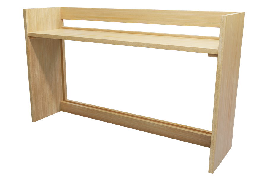 GSA Solid Wood Series Desk Carrel in Natural