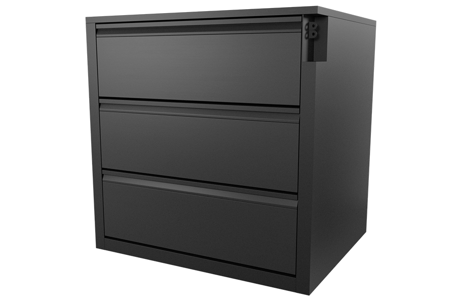 All metal GSA 3-drawer chest